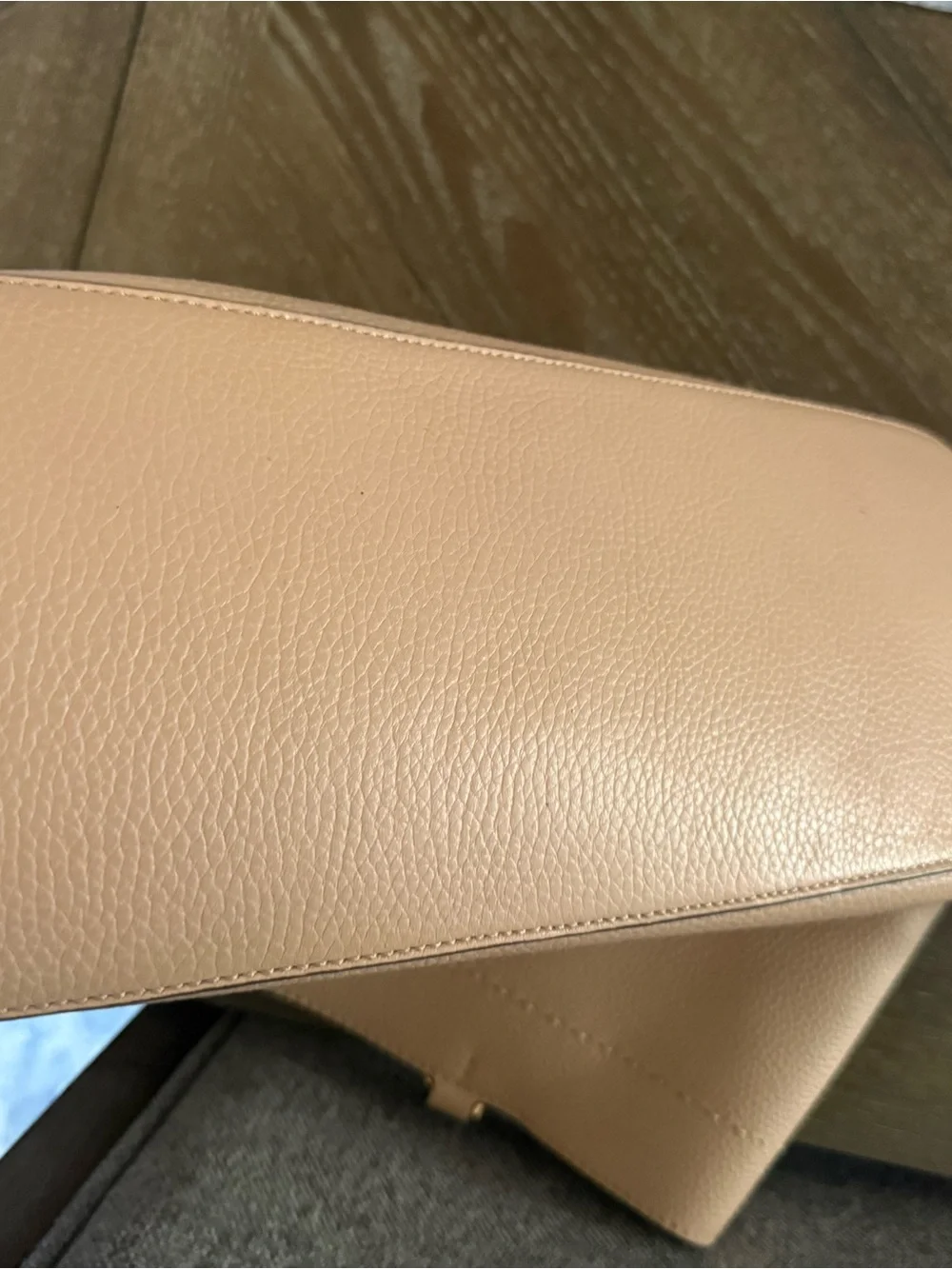 Tory Burch Pebble Leather Tassel Tote in Neutral Taupe